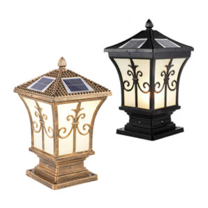 TC01S-2_1 Đèn trụ cổng năng lượng mặt trời 25cm TC01S-2