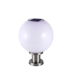 den_tru_cong_nang_luong_mat_troi_tron_30x30cm_dmt_solar_ Đèn Trụ Cổng Hình Cầu Năng Lượng Mặt Trời 30x30
